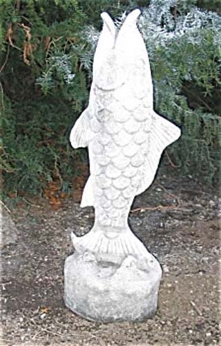 Statue, Garden Cast Stone Fish