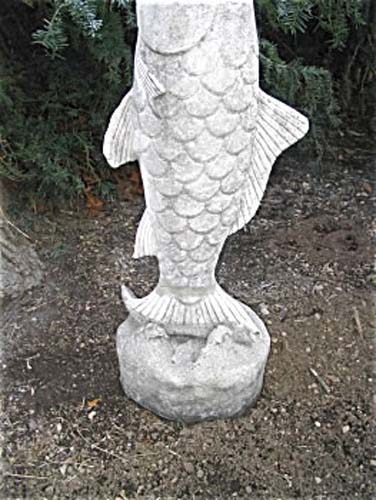 Statue, Garden Cast Stone Fish