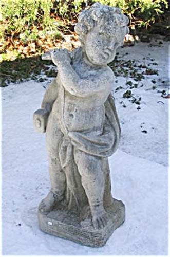 Statue Cast Stone  Cherub SOLD