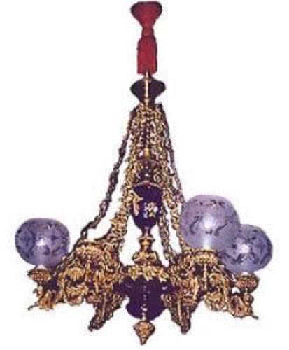 Arm Victorian Gas Chandelier in the Aesthetic tast