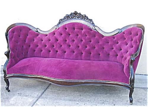 Belter Rosalie Without Grapes Sofa.      SOLD