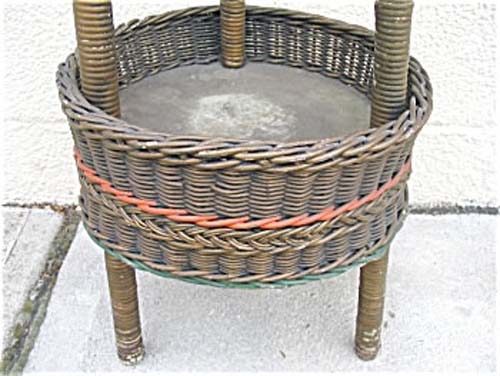 Wicker Plant Stand, Bar Harbor Style