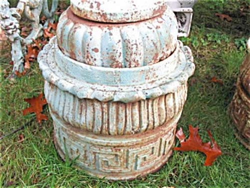 Garden: Pair of Cast Iron Finials    SOLD