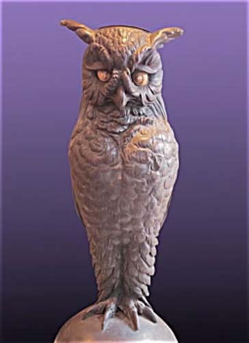 Vienna Bronze Owl Umbrella  Holder