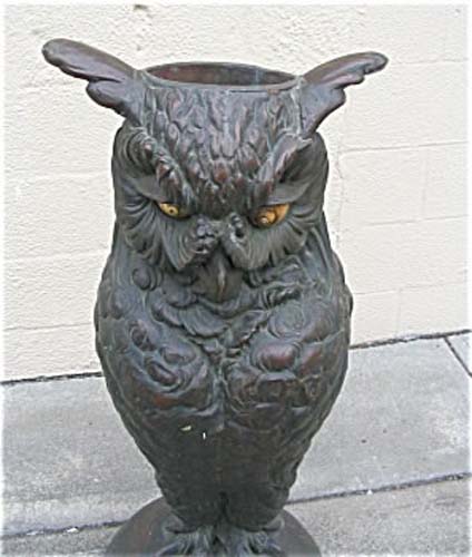 Vienna Bronze Owl Umbrella  Holder