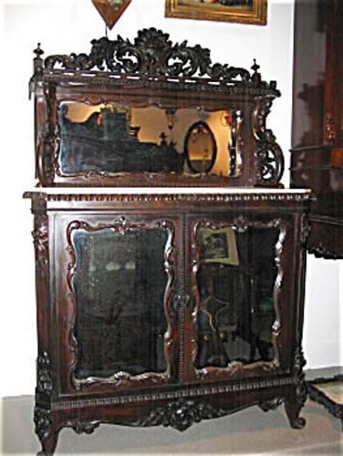 Cabinet:Victorian Rosewood Meeks Cabinet SOLD