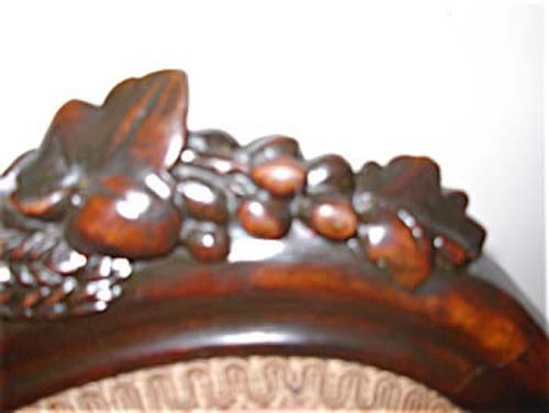 Victorian Walnut Fruit Carved Chairs