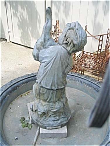 Garden: Victorian Mott Zinc Fountain. SOLD