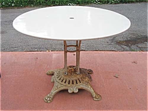 Garden: Wrought Iron Table