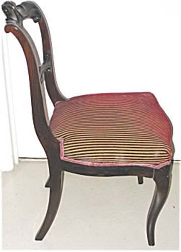 Victorian Rococo Revival Rosewood Side Chair