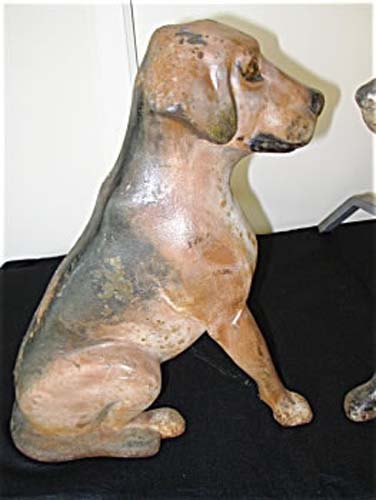  Dog Andirons, Cast Iron   SOLD