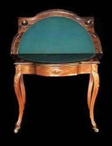 Victorian Rosewood Rococo Revival Card Table