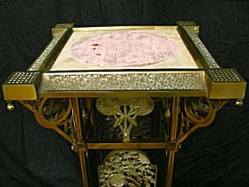 Victorian Aesthetic Brass Table By Meridan SOLD