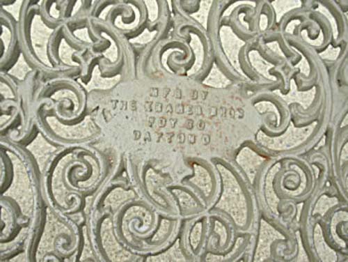 Cast Iron Garden Bench By Kramer Bros SOLD