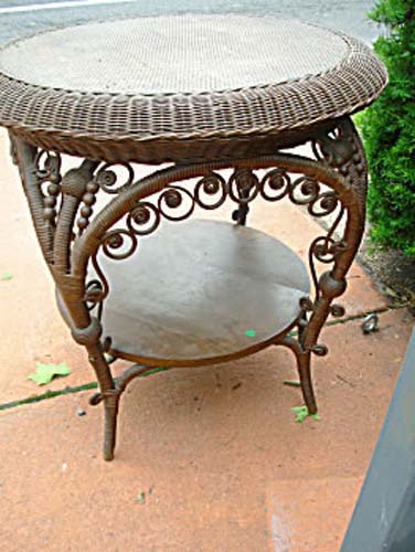 Anitique Victorian Wicker Table