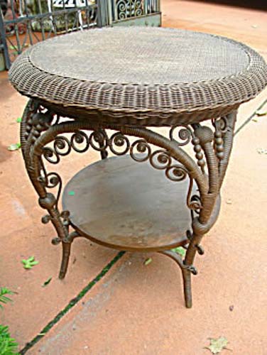 Anitique Victorian Wicker Table