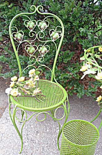 Tole Bistro Set, Italian tole SOLD