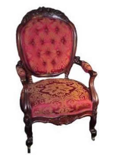 Victorian Rococo Rosewood Gents Chair