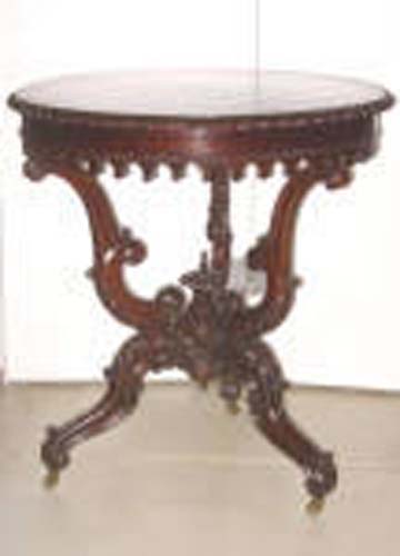 Table:Rosewood Gothic/Rococo Revival Table SOLD