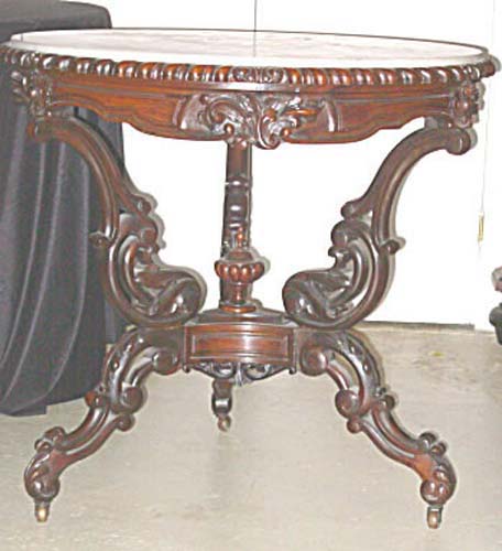 Table:Rococo Rosewood & Marble Top SOLD