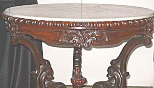 Table:Rococo Rosewood & Marble Top SOLD