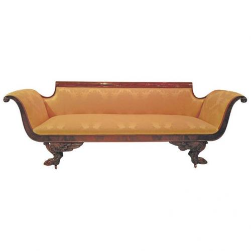 Sofa, American Classical NY Sofa in the Phyfe styl